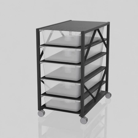 Regał hodowlany WRS70 PRO 5L-1R-5T Komplet (OUTLET)